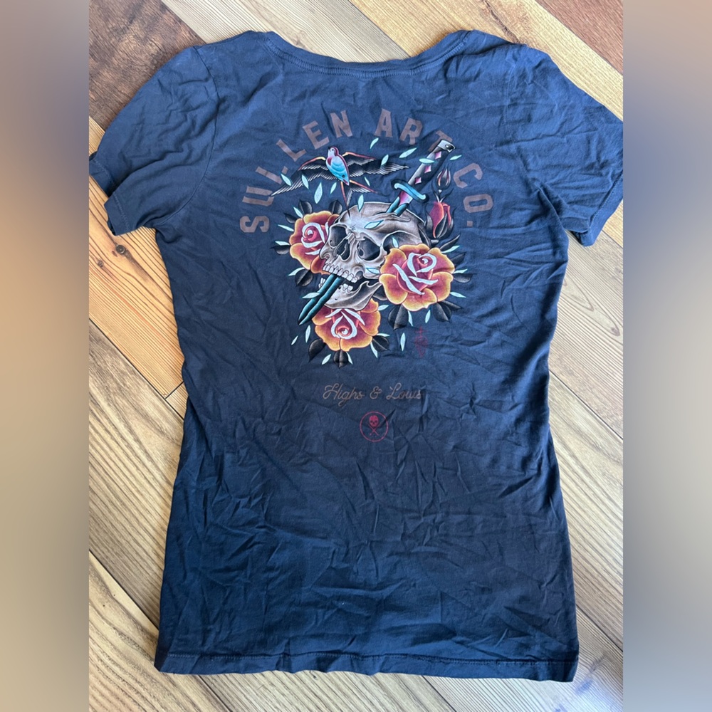 Sullen Women's Black Graphic Tee - Short Sleeve